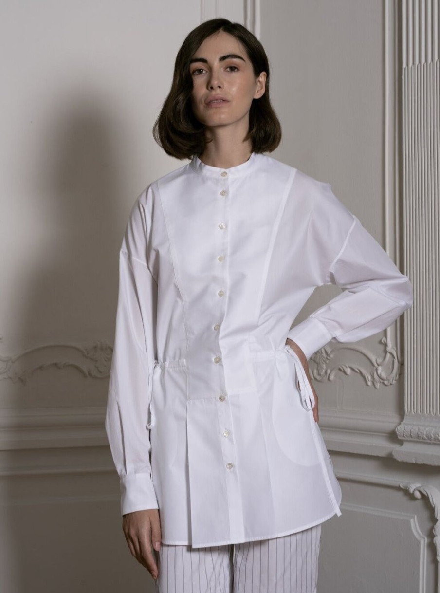 Women Evi Grintela | Shirt With Adjustable Waist In White