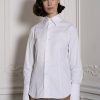 Women Evi Grintela | Fitted White Stretch Shirt