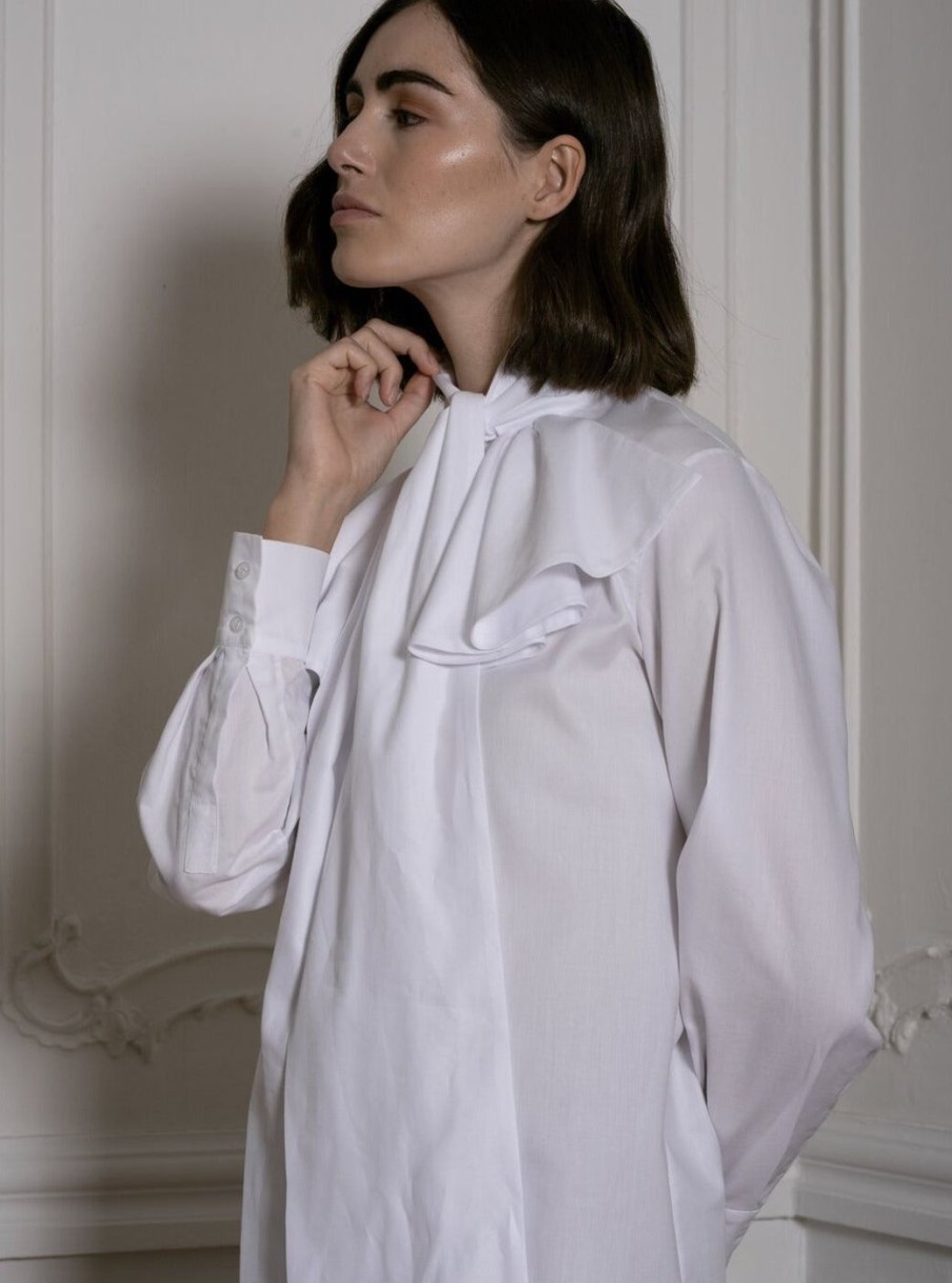 Women Evi Grintela | White Shirt With Bow